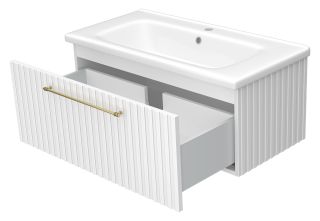 Подвесная тумба под раковину Brevita Alicante ALI-09090-0101Я 90см белый